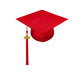 Child Shiny Red Cap & Tassel - Preschool & Kindergarten Graduation