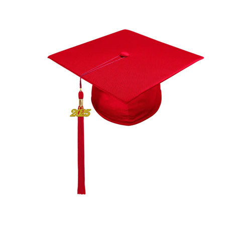 Child Shiny Red Cap & Tassel - Preschool & Kindergarten Graduation