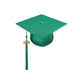 Shiny Emerald Green High School Cap & Tassel - Graduation Caps