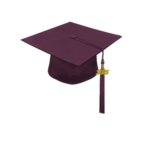 Child Matte Maroon Cap & Tassel - Preschool & Kindergarten Graduation