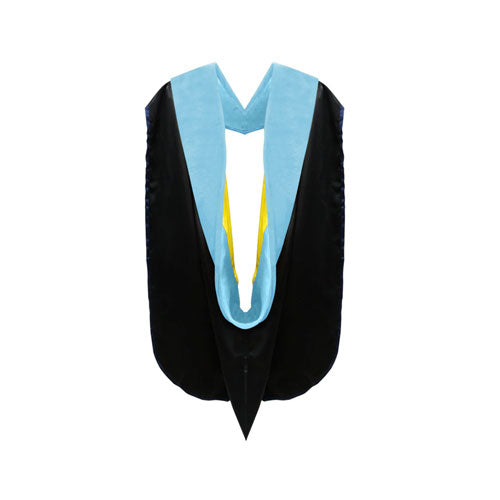 Doctor of Education Hood - Light Blue & Gold