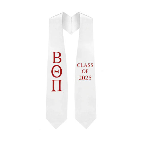 Beta Theta Pi Greek Lettered Stole w/ Year