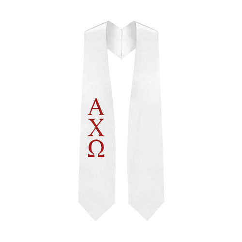 Alpha Chi Omega Greek Lettered Stole