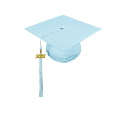 Child Shiny Light Blue Cap & Tassel - Preschool & Kindergarten Graduation