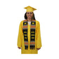 Black Student Union Graduation Kente Stole, Handwoven Kente Sash Cloth