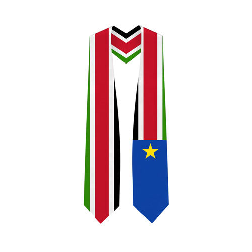 South Sudan Graduation Stole - South Sudan Flag Sash