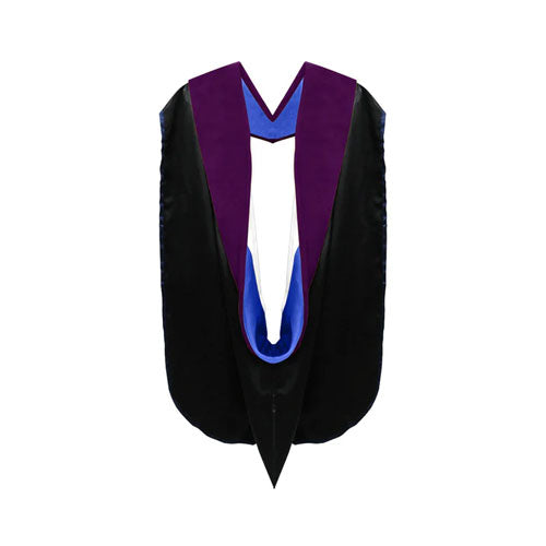 Doctor of Law Hood - Royal Blue & White