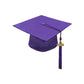 Matte Purple High School Cap & Tassel - Graduation Caps