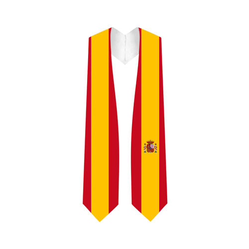 Spain Graduation Stole - Spain Flag Sash