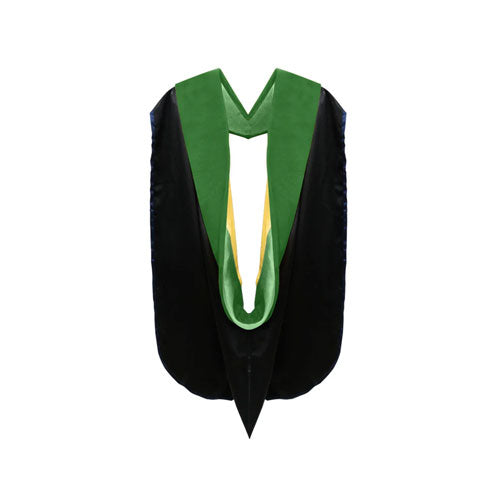 Doctor of Medicine Hood - Kelly Green & Gold