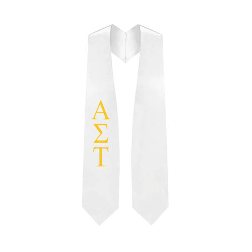 Alpha Sigma Tau Greek Lettered Stole