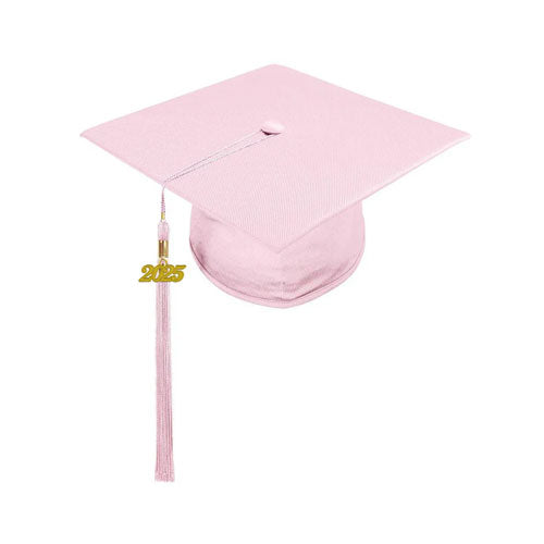 Child Shiny Pink Cap & Tassel - Preschool & Kindergarten Graduation