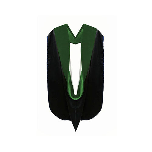 Doctor of Medicine Hood - Kelly Green & White