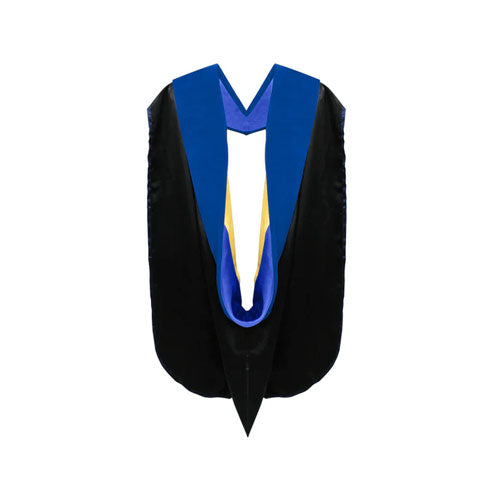 PHD Hood Royal Blue Velvet - Royal blue & Gold