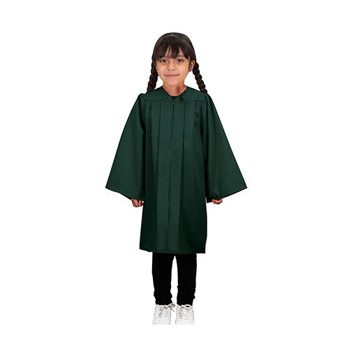 Child Matte Hunter Graduation Gown - Preschool & Kindergarten Gowns