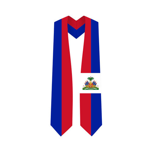 Haiti Graduation Stole - Haiti Flag Sash