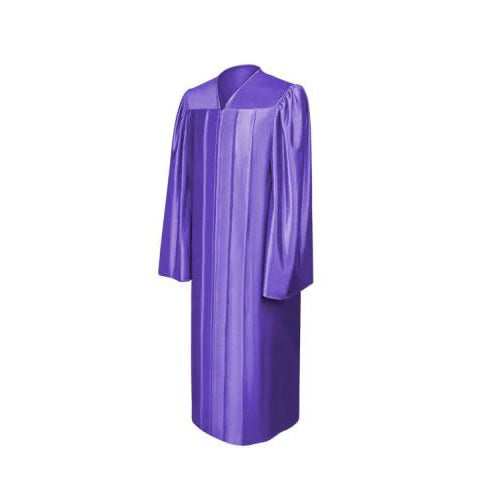 Shiny Purple Bachelors Graduation Gown - College & University