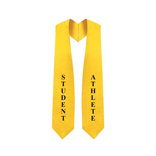 Gold "Student Athlete" Graduation Stole