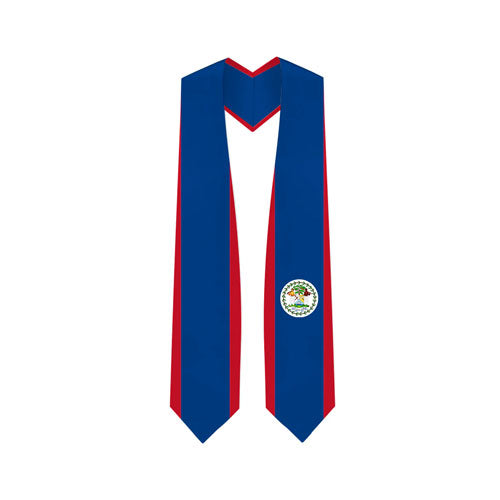 Belize Graduation Stole - Belize Flag Sash