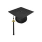 Shiny Black High School Cap & Tassel - Graduation Caps