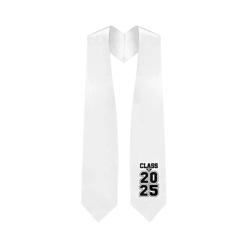 White "Class of 2024" Graduation Stole