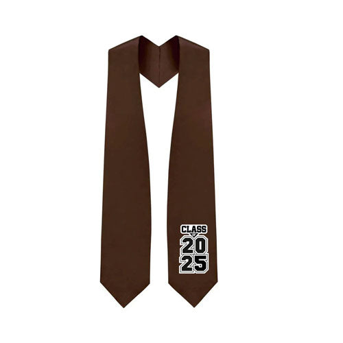 Brown "Class of 2024" Graduation Stole