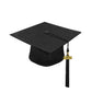 Matte Black High School Cap & Tassel - Graduation Caps