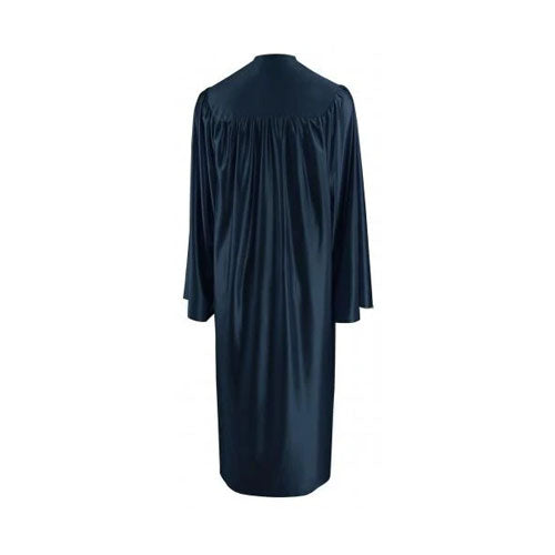 Shiny Navy Blue Bachelors Graduation Gown - College & University