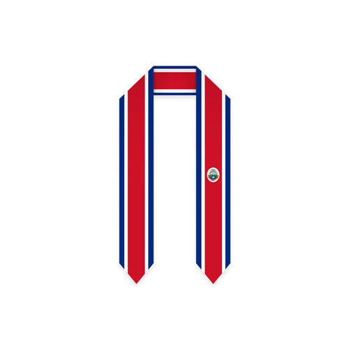 Costa Rica Graduation Stole - Costa Rica Flag Sash