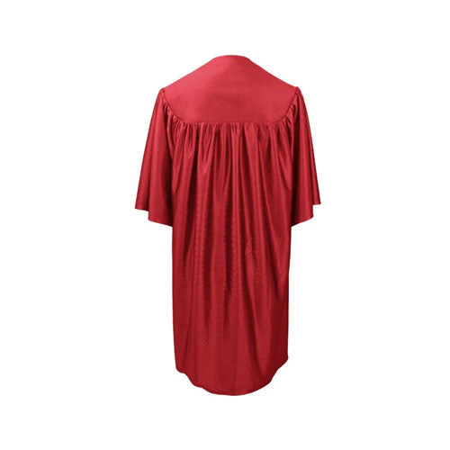 Child Shiny Red Graduation Gown - Preschool & Kindergarten Gowns