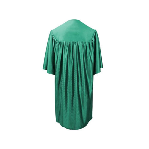 Child Shiny Emerald Green Graduation Gown - Preschool & Kindergarten Gowns