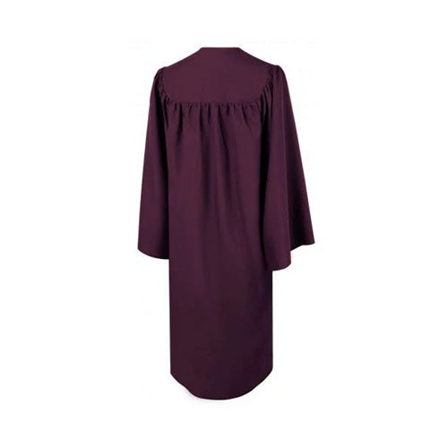 Matte Maroon Bachelors Graduation Gown - College & University