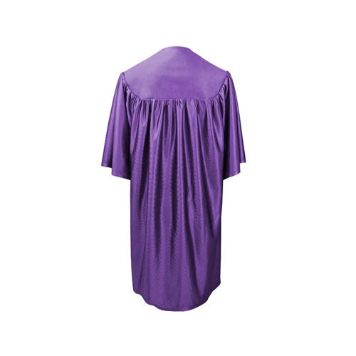 Child Shiny Purple Graduation Gown - Preschool & Kindergarten Gowns