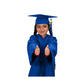 Child Matte Royal Blue Graduation Cap & Gown - Preschool & Kindergarten