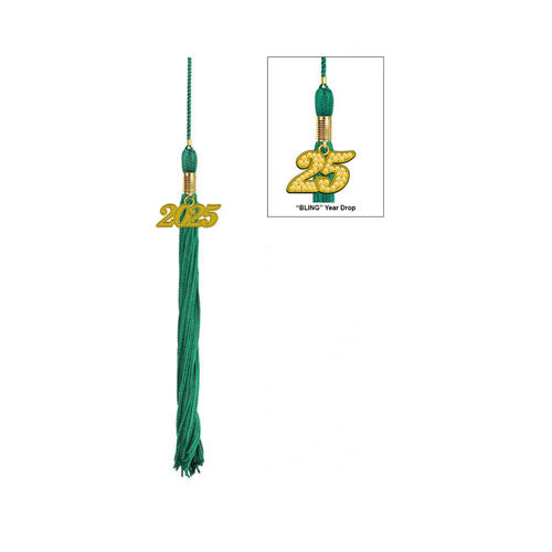 Child Shiny Emerald Green Graduation Cap & Tassel - Preschool & Kindergarten Graduation