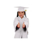 Child Matte White Graduation Cap & Gown - Preschool & Kindergarten