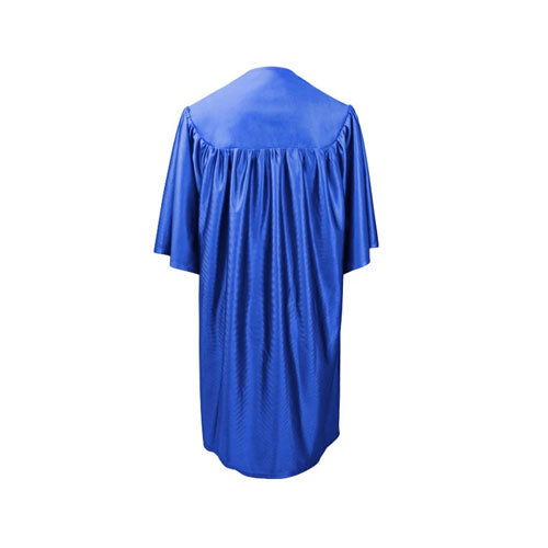 Child Shiny Royal Blue Graduation Cap & Gown - Preschool & Kindergarten