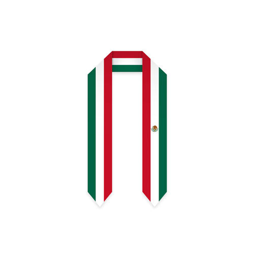 Mexico Graduation Stole - Mexico Flag Sash