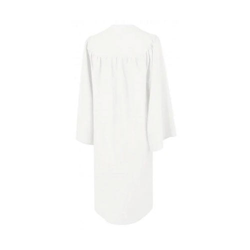 Matte White Bachelors Graduation Gown - College & University