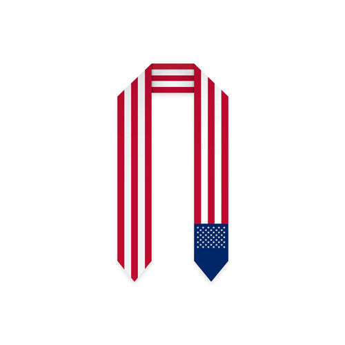 USA Graduation Stole - USA Flag Sash