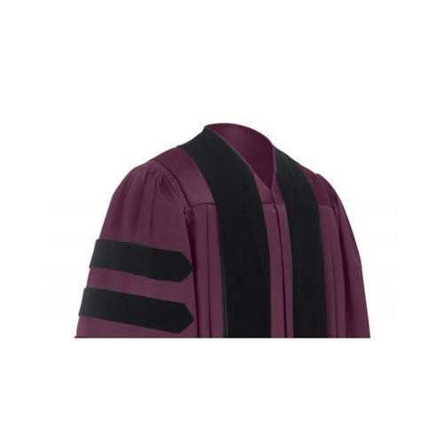 Deluxe Maroon Doctoral Gown