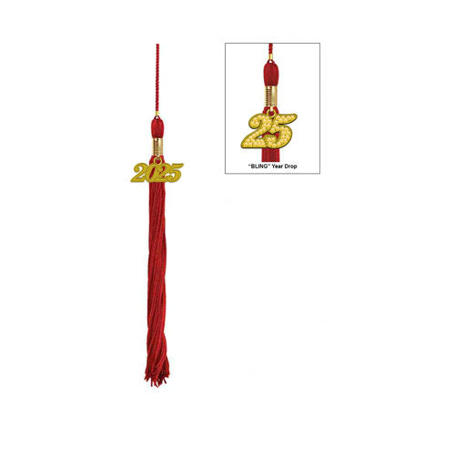 Shiny Red High School Cap & Tassel - Graduation Caps