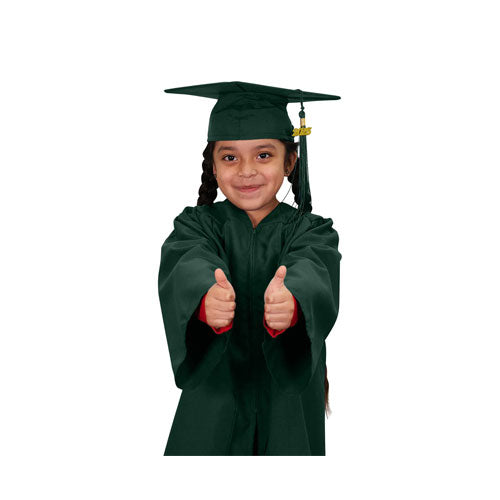 Child Matte Hunter Graduation Cap & Gown - Preschool & Kindergarten