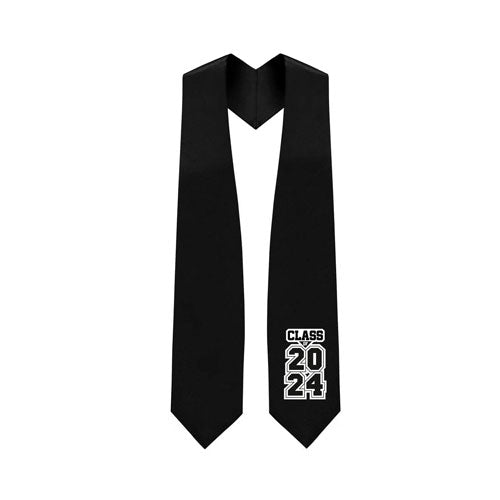 Black "Class of 2024" Graduation Stole