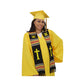 Christian Cross Graduation Kente Stole, Handwoven Kente Clergy Usher Cloth