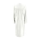 Shiny White Bachelors Graduation Gown - College & University