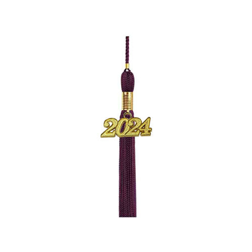 Matte Burgundy High School Cap & Tassel - Graduation Caps