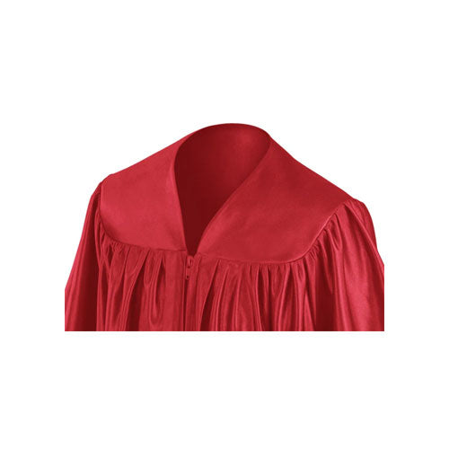 Child Shiny Red Graduation Gown - Preschool & Kindergarten Gowns