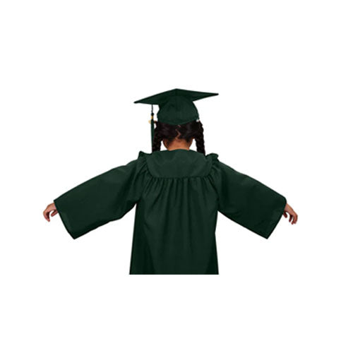 Child Matte Hunter Graduation Cap & Gown - Preschool & Kindergarten