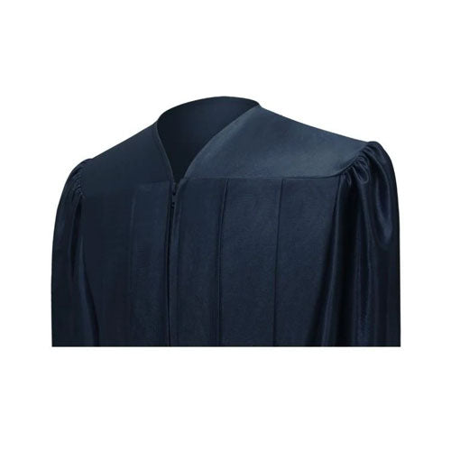 Shiny Navy Blue Bachelors Cap & Gown - College & University